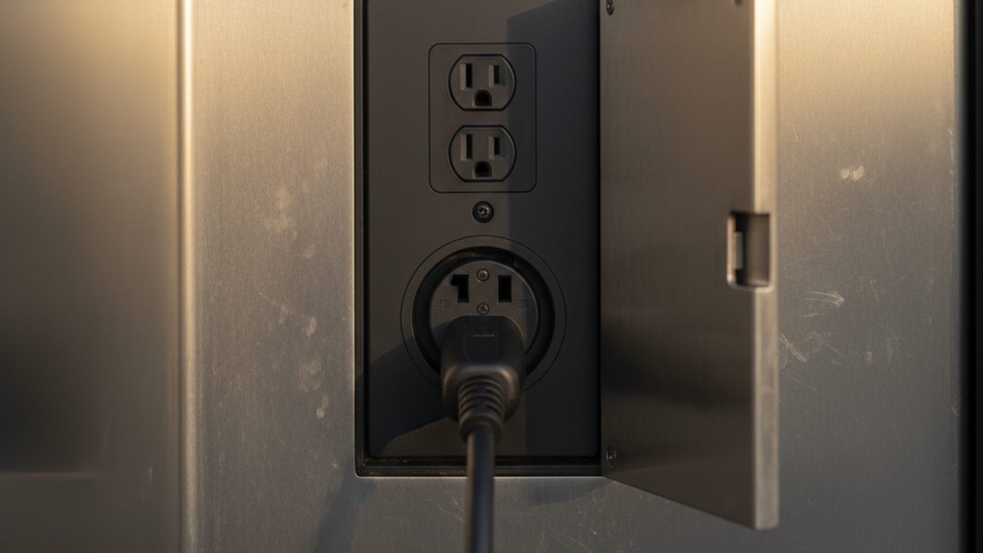 Charge Pro SD technician with a clipboard confirming charge progress beside a Tesla Model Y connected to a NACS charging cable on a San Diego street