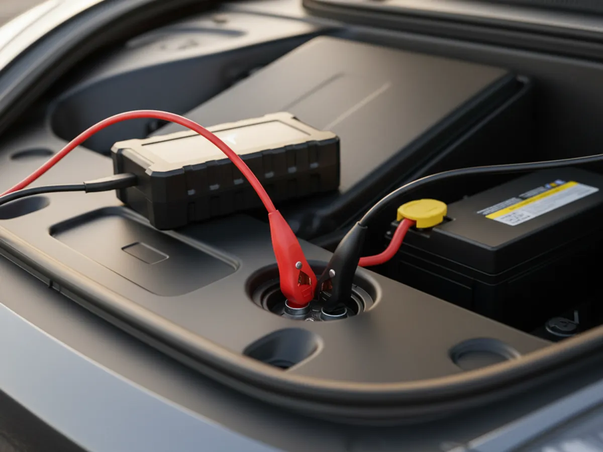 12V Jump detail work by a Charge Pro SD technician in San Diego County